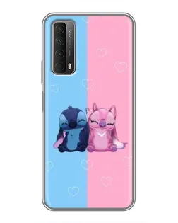 Чехол для Huawei P Smart 2021 с картинкой «Stitch и Angel Love» Чехол для Huawei P Smart 2021 с картинкой «Stitch и Angel Love»