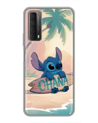 Чехол для Huawei P Smart 2021 с картинкой «Стич на серфе»