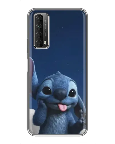 Чехол для Huawei P Smart 2021 с картинкой «Стич в облаках»