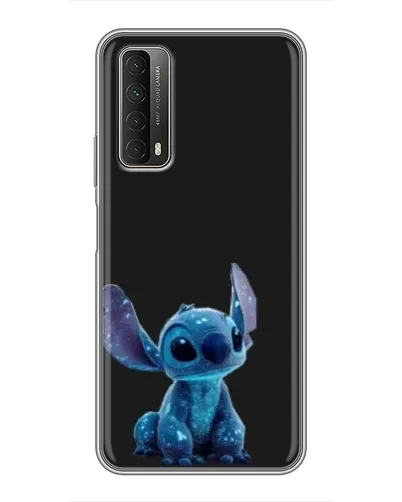 Чехол для Huawei P Smart 2021 с картинкой «Стич на черном»