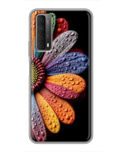 Чехол для Huawei P Smart 2021 с картинкой «Радужный цветок»