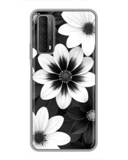 Чехол для Huawei P Smart 2021 с картинкой «Монохромные астры» Чехол для Huawei P Smart 2021 с картинкой «Монохромные астры»