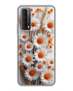 Чехол для Huawei P Smart 2021 с картинкой «Белые сухоцветы» Чехол для Huawei P Smart 2021 с картинкой «Белые сухоцветы»