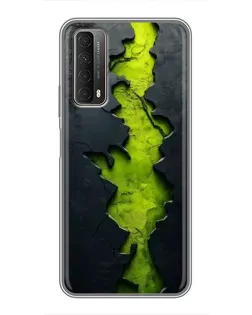 Чехол для Huawei P Smart 2021 с картинкой «Салатовый разлом скалы» Чехол для Huawei P Smart 2021 с картинкой «Салатовый разлом скалы»