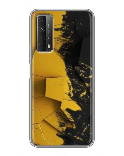 Чехол для Huawei P Smart 2021 с картинкой «Золотые осколки геометрии»