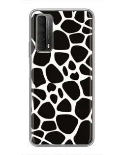 Чехол для Huawei P Smart 2021 с картинкой «Черно-белый жираф»
