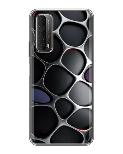 Чехол для Huawei P Smart 2021 с картинкой «Объемная темная решетка»