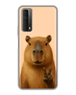 Чехол для Huawei P Smart 2021 с картинкой «Капибара виктория» Чехол для Huawei P Smart 2021 с картинкой «Капибара виктория»