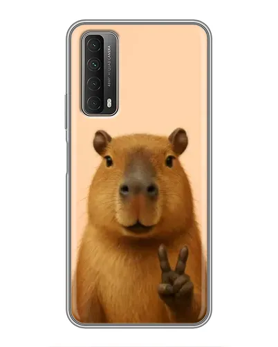 Чехол для Huawei P Smart 2021 с картинкой «Капибара виктория»