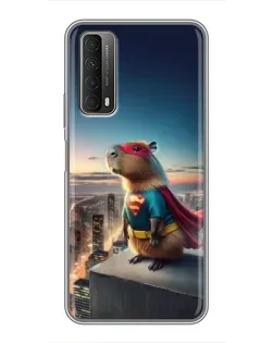 Чехол для Huawei P Smart 2021 с картинкой «Капи-мен супергерой» Чехол для Huawei P Smart 2021 с картинкой «Капи-мен супергерой»