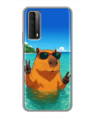 Чехол для Huawei P Smart 2021 с картинкой «Морская капибара»