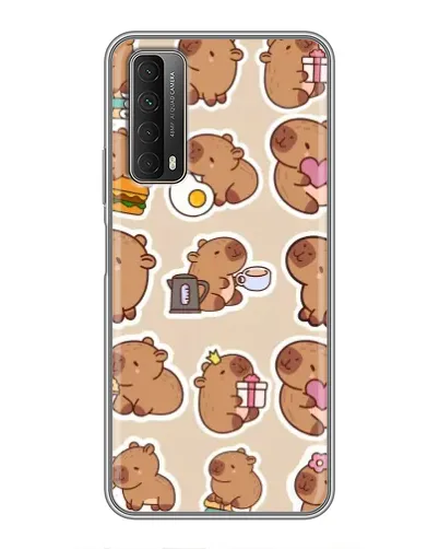 Чехол для Huawei P Smart 2021 с картинкой «Капибары паттерн»