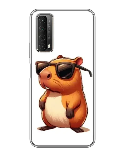 Чехол для Huawei P Smart 2021 с картинкой «Капибара в очках»