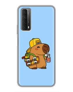 Чехол для Huawei P Smart 2021 с картинкой «Капибара на скейте» Чехол для Huawei P Smart 2021 с картинкой «Капибара на скейте»