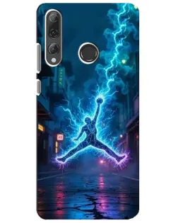 Чехол для Huawei P Smart Plus 2019 с картинкой «Jordan Gold Jumpman»