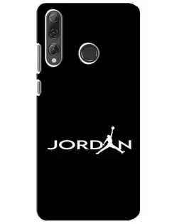 Чехол для Huawei P Smart Plus 2019 с картинкой «Jordan White Logo»