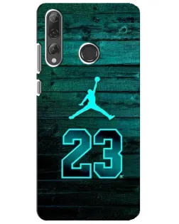 Чехол для Huawei P Smart Plus 2019 с картинкой «Jordan Cyan 23»