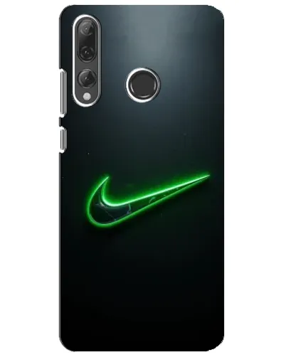 Чехол для Huawei P Smart Plus 2019 с картинкой «Неоновый контур Nike»