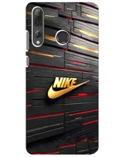 Чехол для Huawei P Smart Plus 2019 с картинкой «Золотой Nike на металле» Чехол для Huawei P Smart Plus 2019 с картинкой «Золотой Nike на металле»