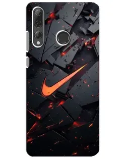 Чехол для Huawei P Smart Plus 2019 с картинкой «Nike — эффект разломов» Чехол для Huawei P Smart Plus 2019 с картинкой «Nike — эффект разломов»