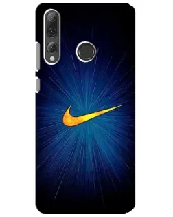 Чехол для Huawei P Smart Plus 2019 с картинкой «Синий пульс Nike» Чехол для Huawei P Smart Plus 2019 с картинкой «Синий пульс Nike»
