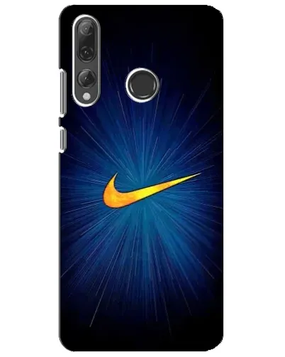 Чехол для Huawei P Smart Plus 2019 с картинкой «Синий пульс Nike» Чехол для Huawei P Smart Plus 2019 с картинкой «Синий пульс Nike»