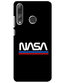 Чехол для Huawei P Smart Plus 2019 с картинкой «NASA — классика Red Blue»
