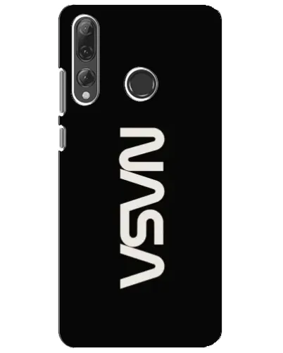Чехол для Huawei P Smart Plus 2019 с картинкой «NASA — вертикальный логотип»