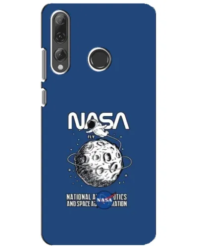 Чехол для Huawei P Smart Plus 2019 с картинкой «NASA — лунная миссия»