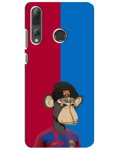 Чехол для Huawei P Smart Plus 2019 с картинкой «Bored Ape — фанат Барсы»