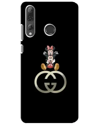 Чехол для Huawei P Smart Plus 2019 с картинкой «Минни Маус на лого»