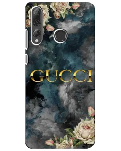 Чехол для Huawei P Smart Plus 2019 с картинкой «Абстрактные цветы Gucci»