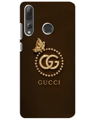 Чехол для Huawei P Smart Plus 2019 с картинкой «Gucci — золотая бабочка»