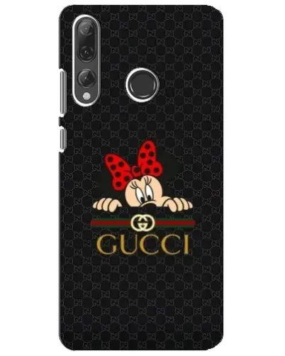 Чехол для Huawei P Smart Plus 2019 с картинкой «Минни Маус Gucci — черный»
