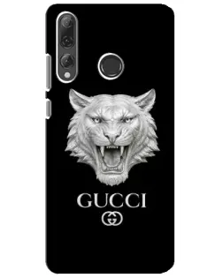 Чехол для Huawei P Smart Plus 2019 с картинкой «Gucci — серебряный лев»