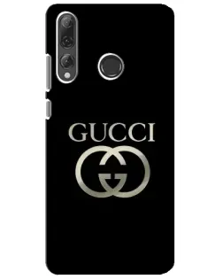 Чехол для Huawei P Smart Plus 2019 с картинкой «Gucci — золото на черном»