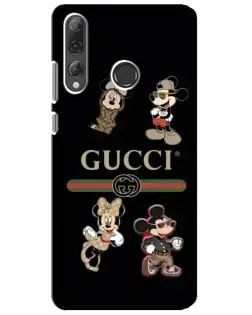 Чехол для Huawei P Smart Plus 2019 с картинкой «Gucci — герои Disney и монограмма»