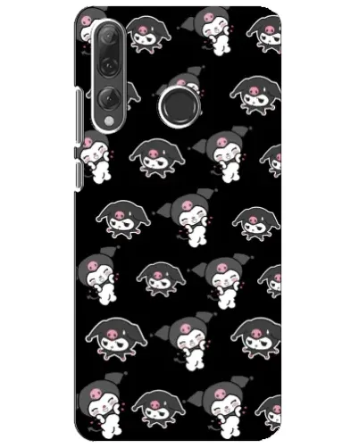 Чехол для Huawei P Smart Plus 2019 с картинкой «Черный паттерн Kuromi» Чехол для Huawei P Smart Plus 2019 с картинкой «Черный паттерн Kuromi»