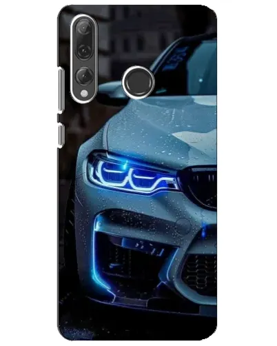 Чехол для Huawei P Smart Plus 2019 с картинкой «Взгляд BMW с синими фарами» Чехол для Huawei P Smart Plus 2019 с картинкой «Взгляд BMW с синими фарами»