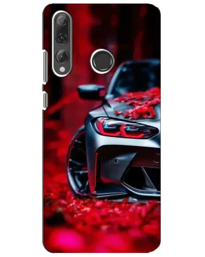 Чехол для Huawei P Smart Plus 2019 с картинкой «Спортивная BMW и цветы» Чехол для Huawei P Smart Plus 2019 с картинкой «Спортивная BMW и цветы»
