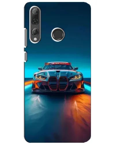 Чехол для Huawei P Smart Plus 2019 с картинкой «BMW — огни неона» Чехол для Huawei P Smart Plus 2019 с картинкой «BMW — огни неона»