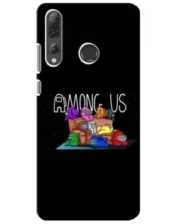 Чехол для Huawei P Smart Plus 2019 с картинкой «Логотип Among Us»