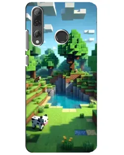 Чехол для Huawei P Smart Plus 2019 с картинкой «Minecraft летний день»