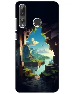 Чехол для Huawei P Smart Plus 2019 с картинкой «Вид из пещеры»