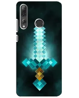 Чехол для Huawei P Smart Plus 2019 с картинкой «Алмазный меч неон»