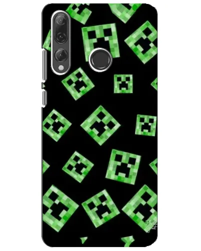 Чехол для Huawei P Smart Plus 2019 с картинкой «Паттерн с криперами» Чехол для Huawei P Smart Plus 2019 с картинкой «Паттерн с криперами»