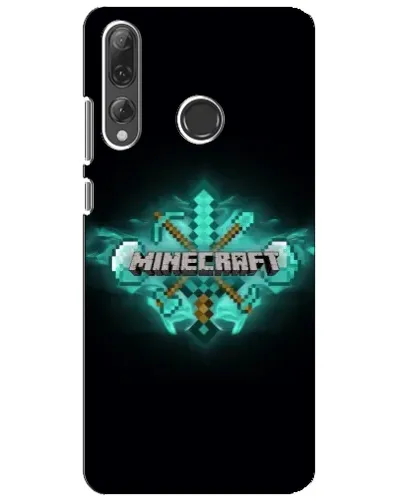 Чехол для Huawei P Smart Plus 2019 с картинкой «Minecraft Diamond лого» Чехол для Huawei P Smart Plus 2019 с картинкой «Minecraft Diamond лого»