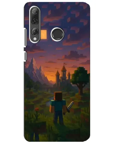 Чехол для Huawei P Smart Plus 2019 с картинкой «Стив у башни» Чехол для Huawei P Smart Plus 2019 с картинкой «Стив у башни»