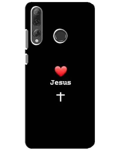 Чехол для Huawei P Smart Plus 2019 с картинкой «Сердце - Jesus»