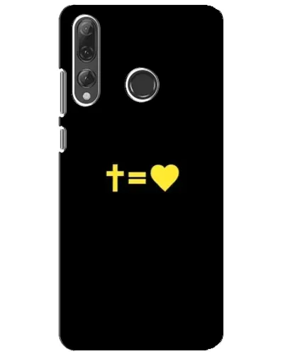 Чехол для Huawei P Smart Plus 2019 с картинкой «Сердце и Крест»